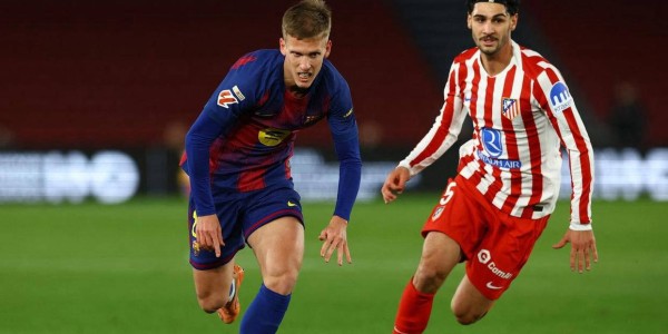 巴萨逆转取胜却遭重创！全场最佳奥尔莫肩膀脱臼，赛季提前报销