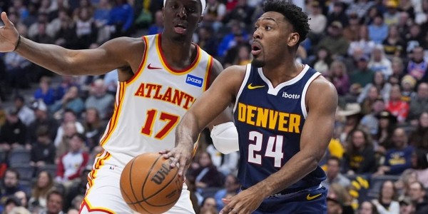 丹尼尔斯三双约翰逊29+9+6 老鹰末节发力大胜掘金