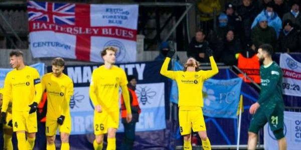 欧冠联赛第7轮：曼城客场1-3惨败博德闪耀，遭遇双连败警示