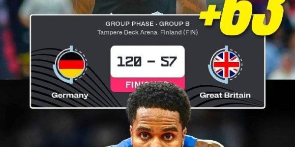 德国狂胜英国63分 创21世纪欧洲杯最大分差