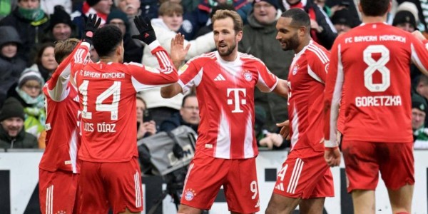 德甲豪门拜仁3-0轻取云达不莱梅，32岁凯恩火力全开：22轮攻入26球